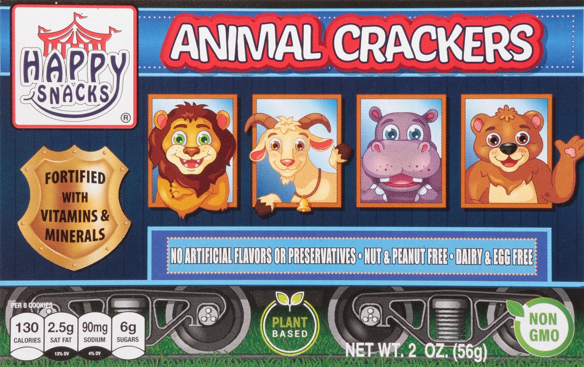slide 10 of 13, Happy Snacks Animal Crackers 2 oz, 2 oz