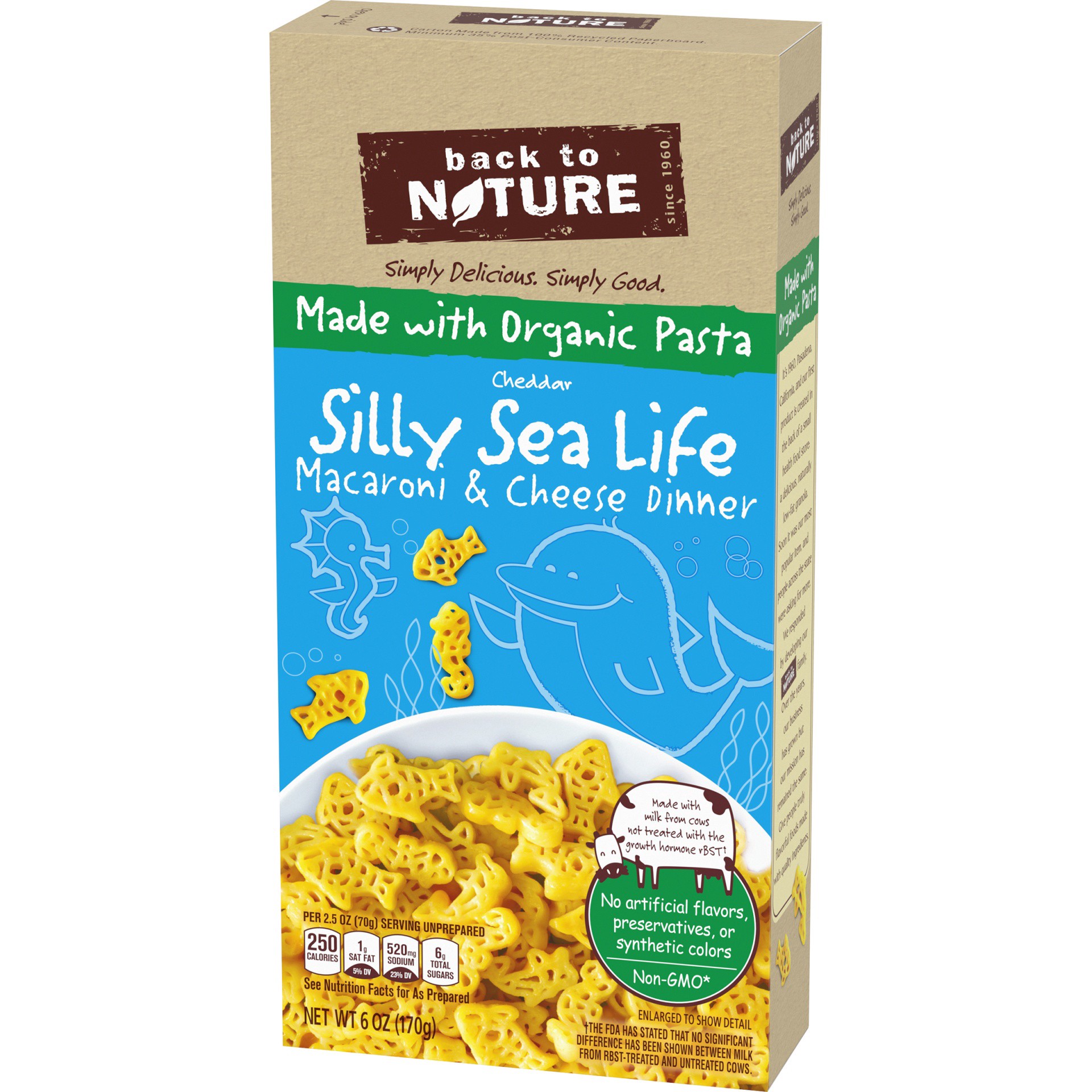 slide 4 of 11, Back to Nature Made With Organic Pasta Silly Sea Life Mac & Cheese, 6 oz