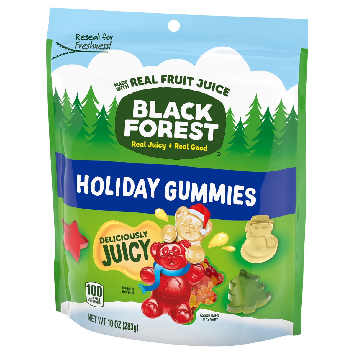 slide 3 of 4, Black Forest Gummi Holiday 10 Ounce Stand Up Bag, 10 oz