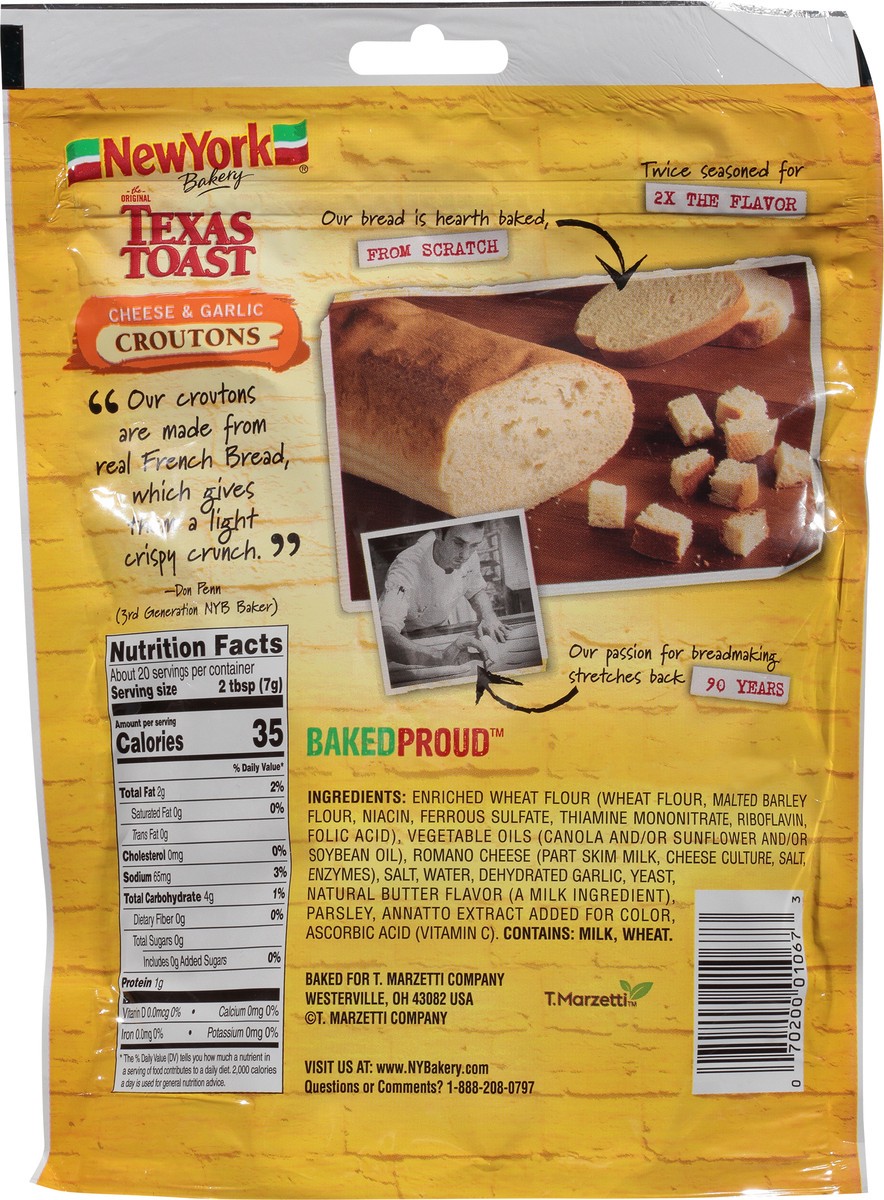 slide 5 of 14, New York Texas Toast Cheese & Garlic Croutons 5 oz, 5 oz