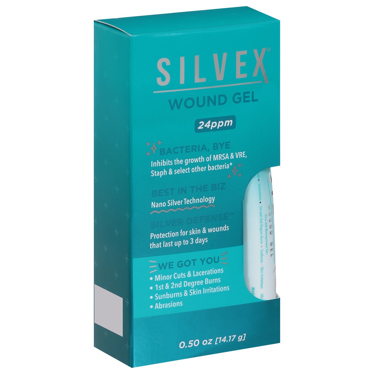 slide 13 of 14, Silvex 24 ppm Wound Gel 0.50 oz, 0.5 oz