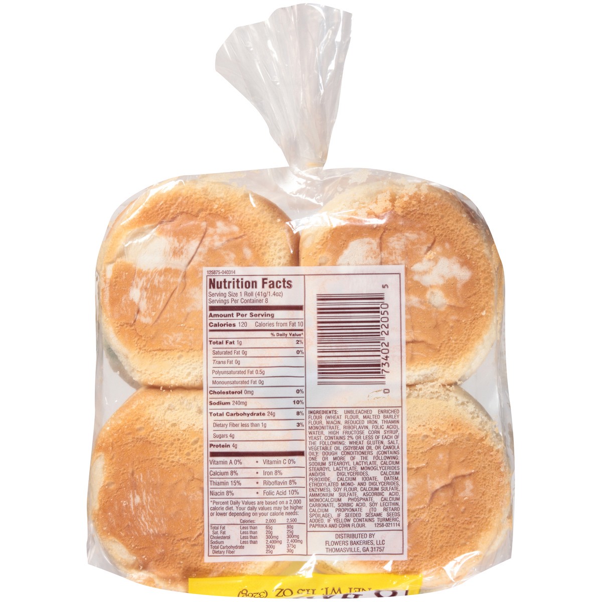slide 11 of 11, Country Kitchen Hamburger Rolls, Enriched Sliced White Bread Hamburger Buns, 8 Count, 8 ct