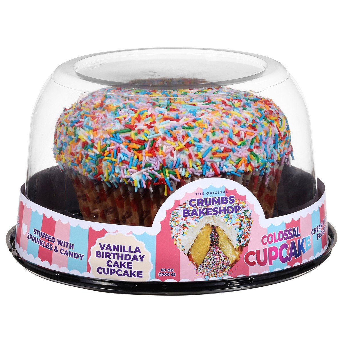 slide 2 of 4, Original Crumbs Colossal Vanilla Birthday Cake 60 oz, 60 oz