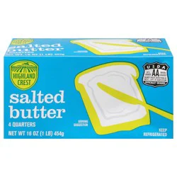Highland Crest Salted Butter 16 oz