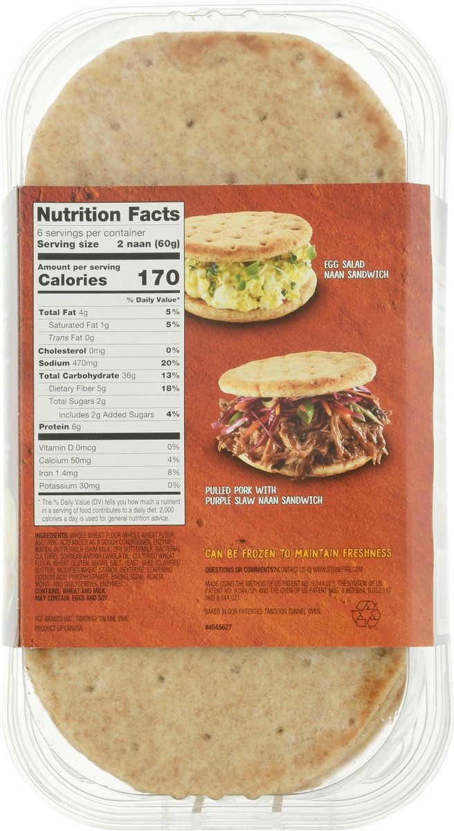 slide 6 of 9, Stonefire Whole Grain Naan Rounds, 12 oz