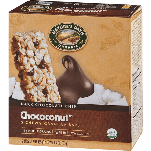 slide 3 of 9, Nature's Path Organic Sunrise Choconut Breakfast Bars 5 ea, 5 ct