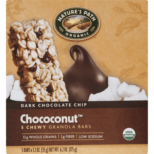 slide 4 of 9, Nature's Path Organic Sunrise Choconut Breakfast Bars 5 ea, 5 ct