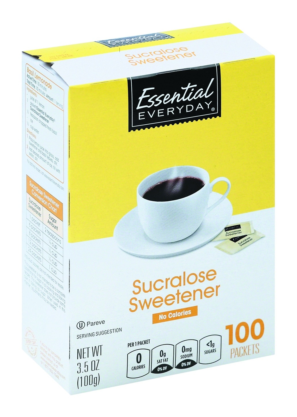 slide 1 of 1, Essential Everyday Sucralose Sweetener, 100 ct