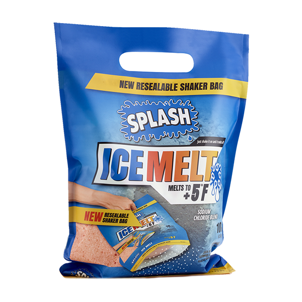 slide 1 of 1, Splash Ice Melt Shaker Bag, 10 lb