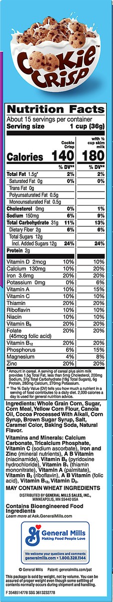 slide 4 of 11, Cookie Crisp Family Size Cereal 19.1 oz, 19.1 oz