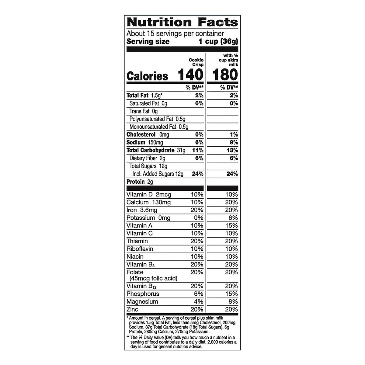 slide 9 of 11, Cookie Crisp Family Size Cereal 19.1 oz, 19.1 oz