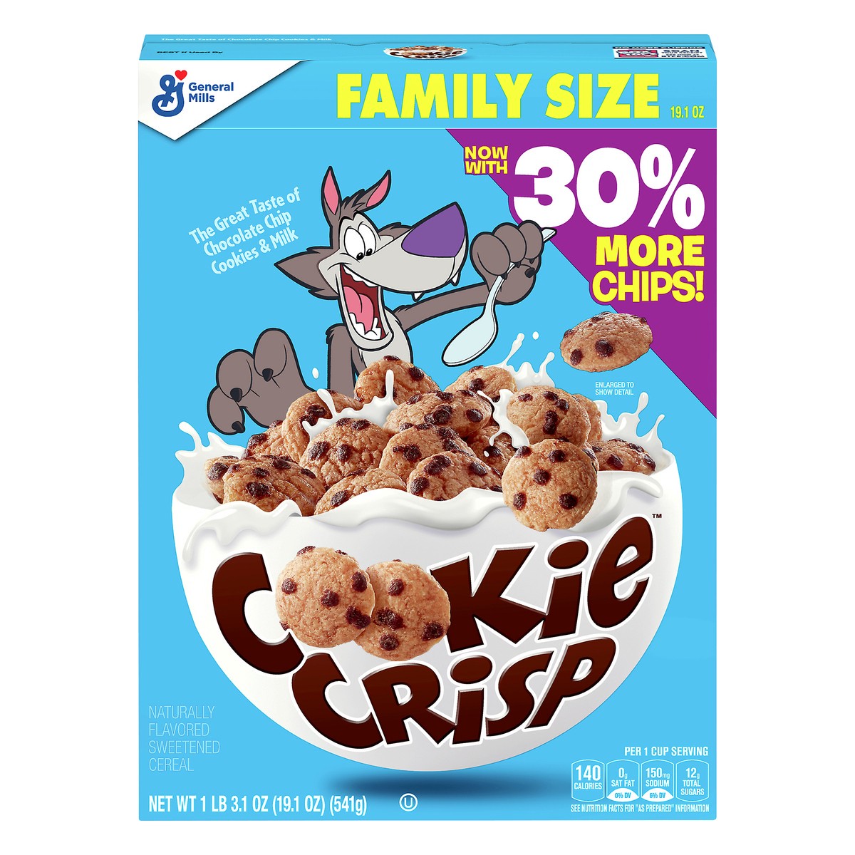 slide 1 of 11, Cookie Crisp Family Size Cereal 19.1 oz, 19.1 oz