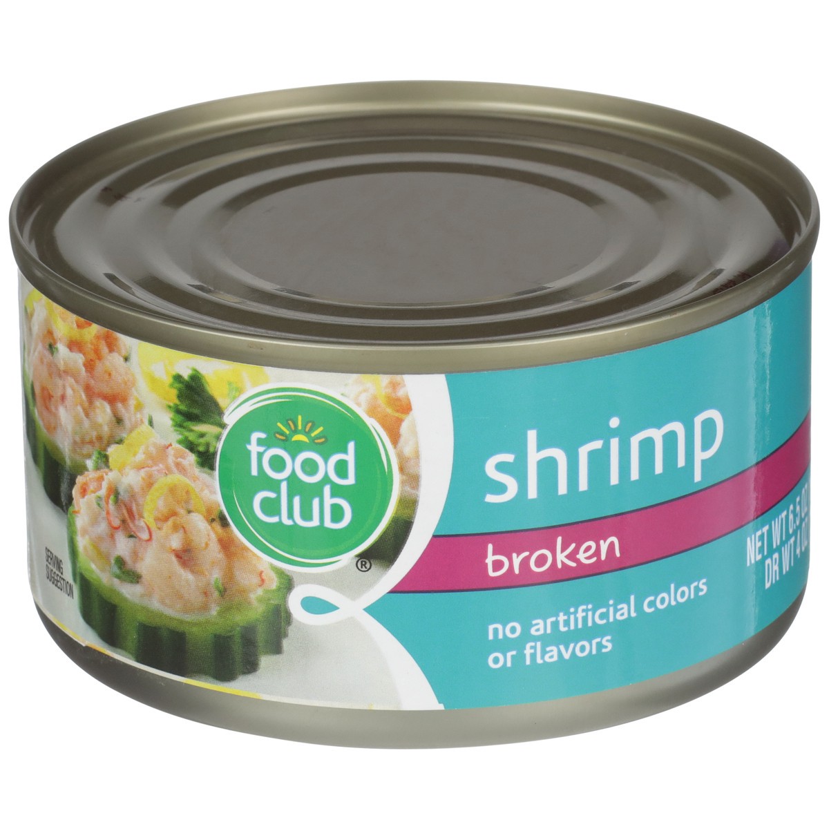 slide 2 of 9, Food Club Broken Shrimp, 4 oz