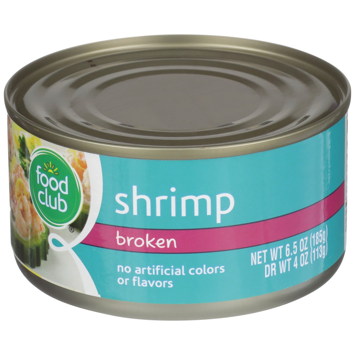 slide 3 of 9, Food Club Broken Shrimp, 4 oz