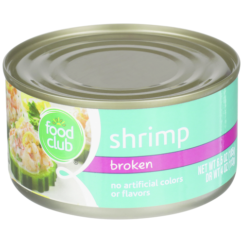 slide 1 of 1, Food Club Broken Shrimp, 4 oz