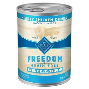slide 1 of 1, Blue Buffalo Freedom Grain Free Chicken Grillers Canned Dog Food, 12.5 oz