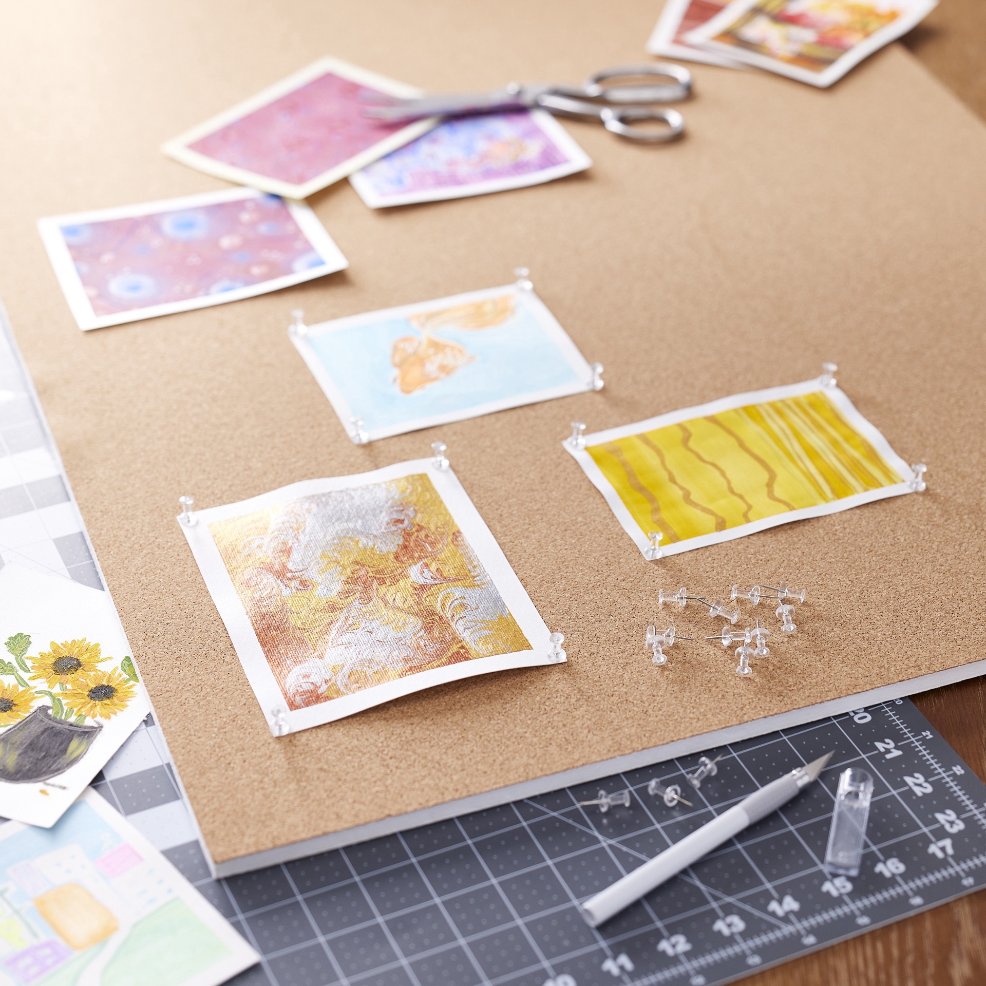 slide 2 of 2, 24" X 36" Cork Foam Board, 24 in x 36 in