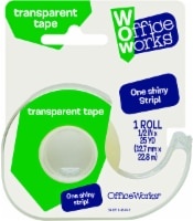 slide 1 of 1, Officeworks Transparent Tape, 25 yd