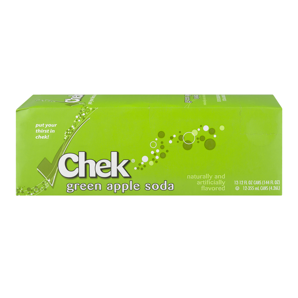 slide 1 of 1, Chek Green Apple - 12 ct; 12 fl oz, 12 ct; 12 fl oz