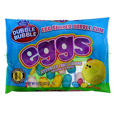 slide 1 of 1, Dubble Bubble Eggs Unwrapped Bubble Gum, 4.5 oz