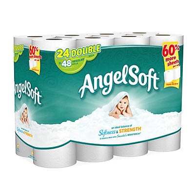 slide 1 of 1, Angel Soft Double Roll Bath Tissue, 24 ct