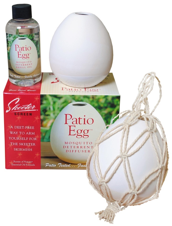 slide 1 of 1, Skeeter Screen Patio Egg Mosquito Deterrent Diffuser, 1 ct