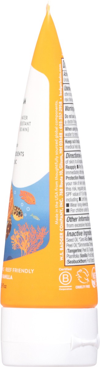 slide 8 of 9, Badger Kids Mineral Sunscreen Cream Spf 40, 2.9 fl oz