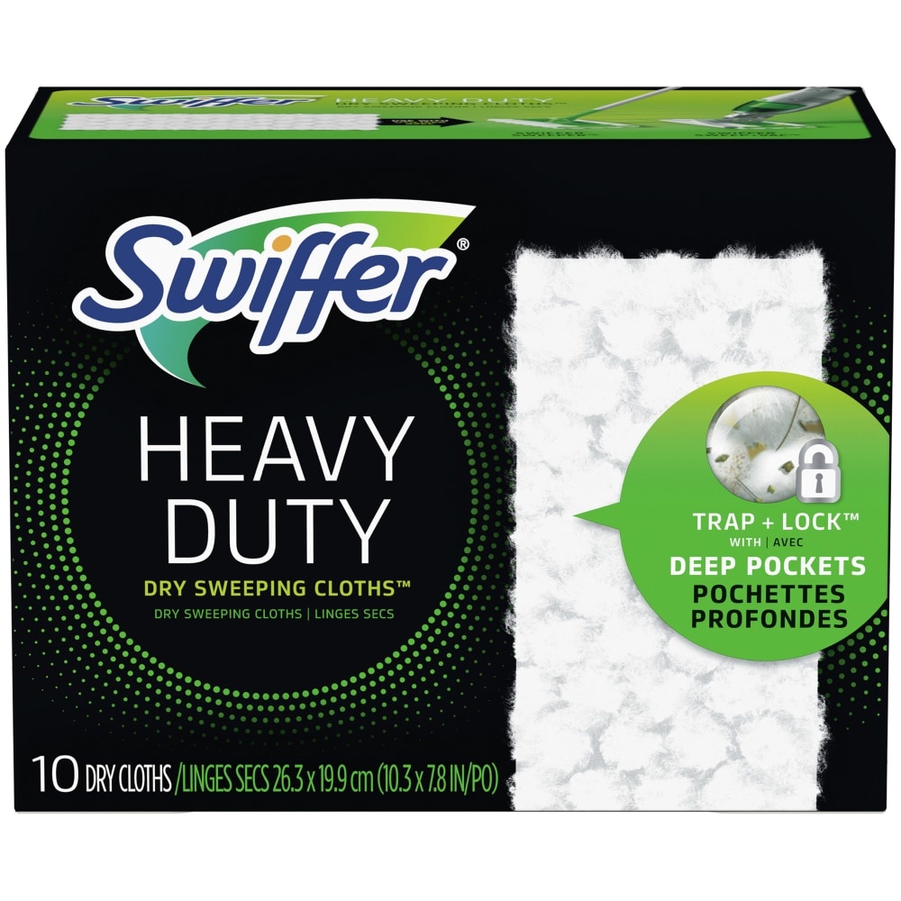 slide 1 of 2, Swiffer Sweeper Heavy Duty Dry Sweeping Cloths, 10 ct