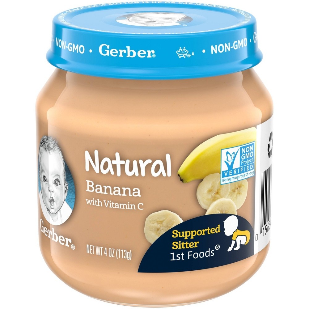 slide 2 of 8, Gerber Natural 1st Foods Baby Meal, Banana, 4 oz