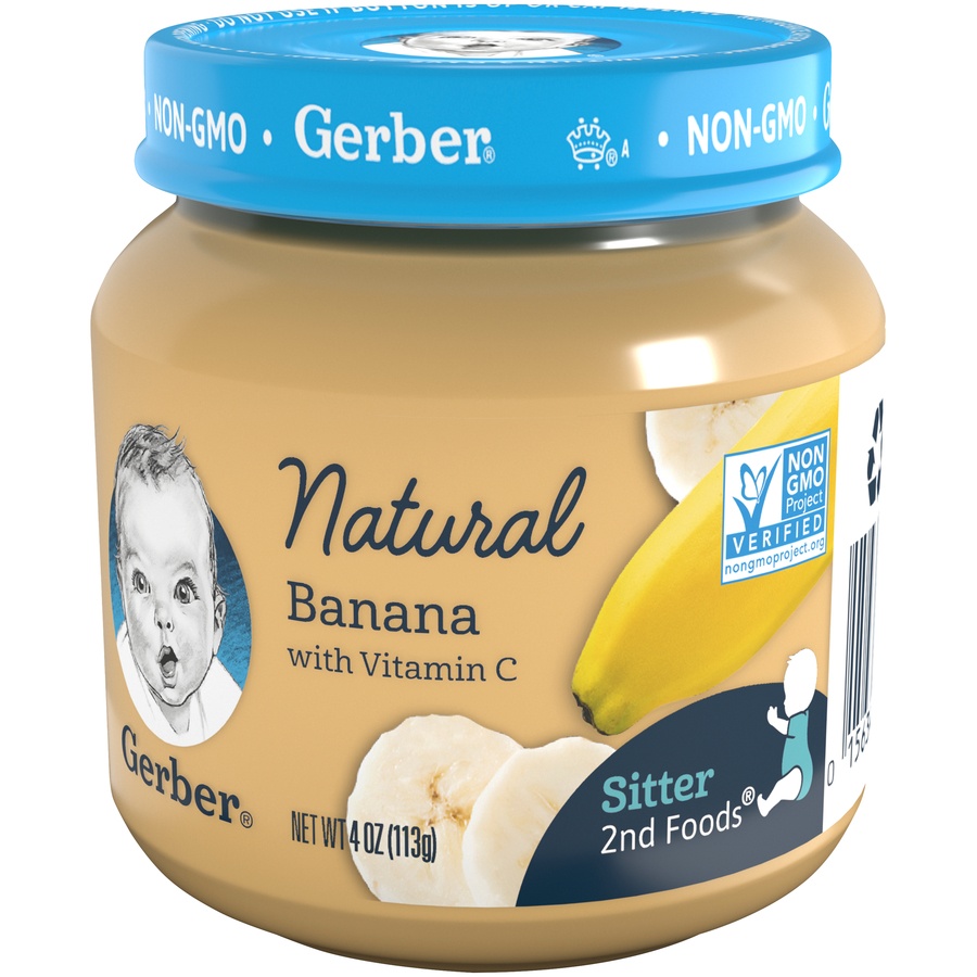 slide 3 of 8, Gerber Natural 1st Foods Baby Meal, Banana, 4 oz