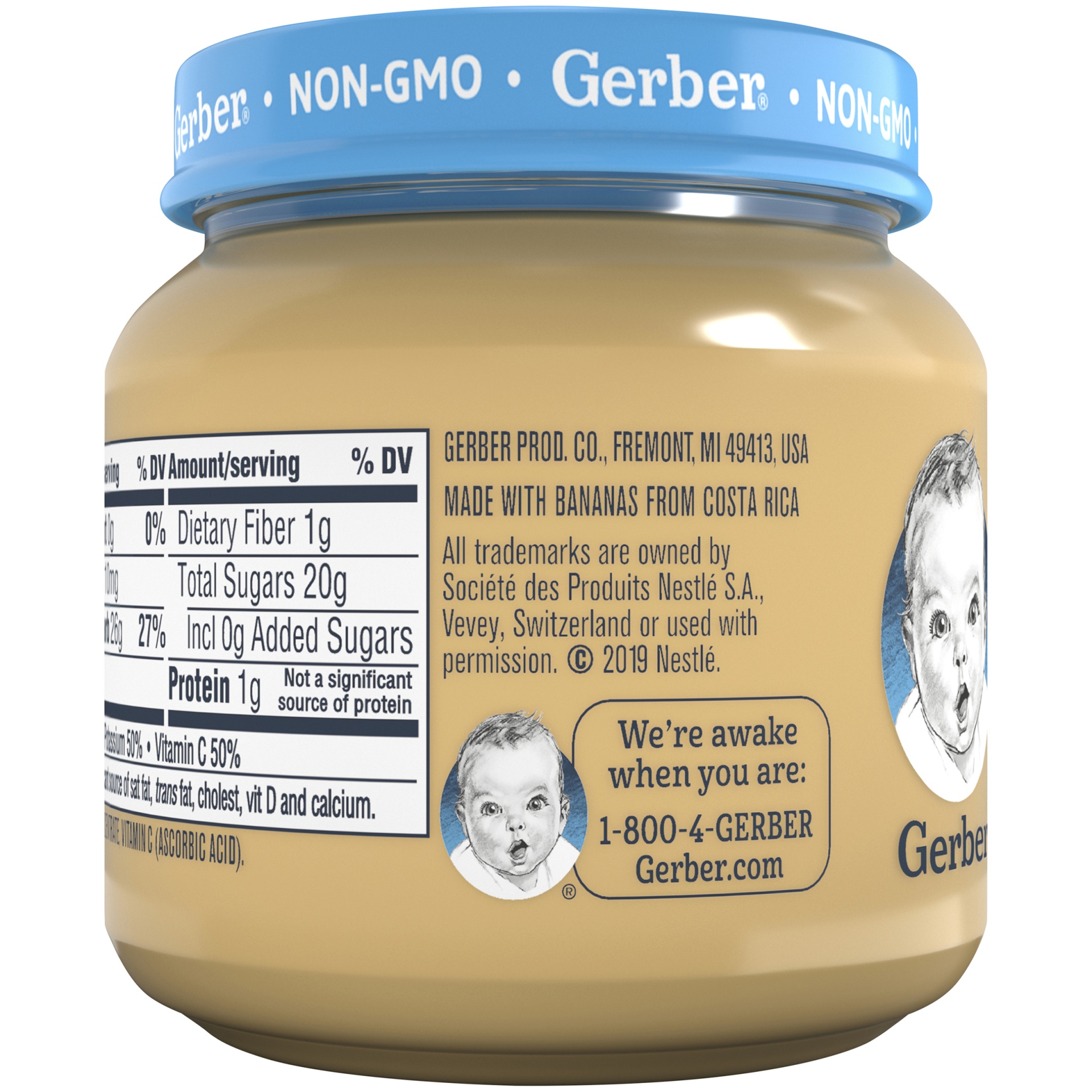 slide 4 of 8, Gerber Natural 1st Foods Baby Meal, Banana, 4 oz