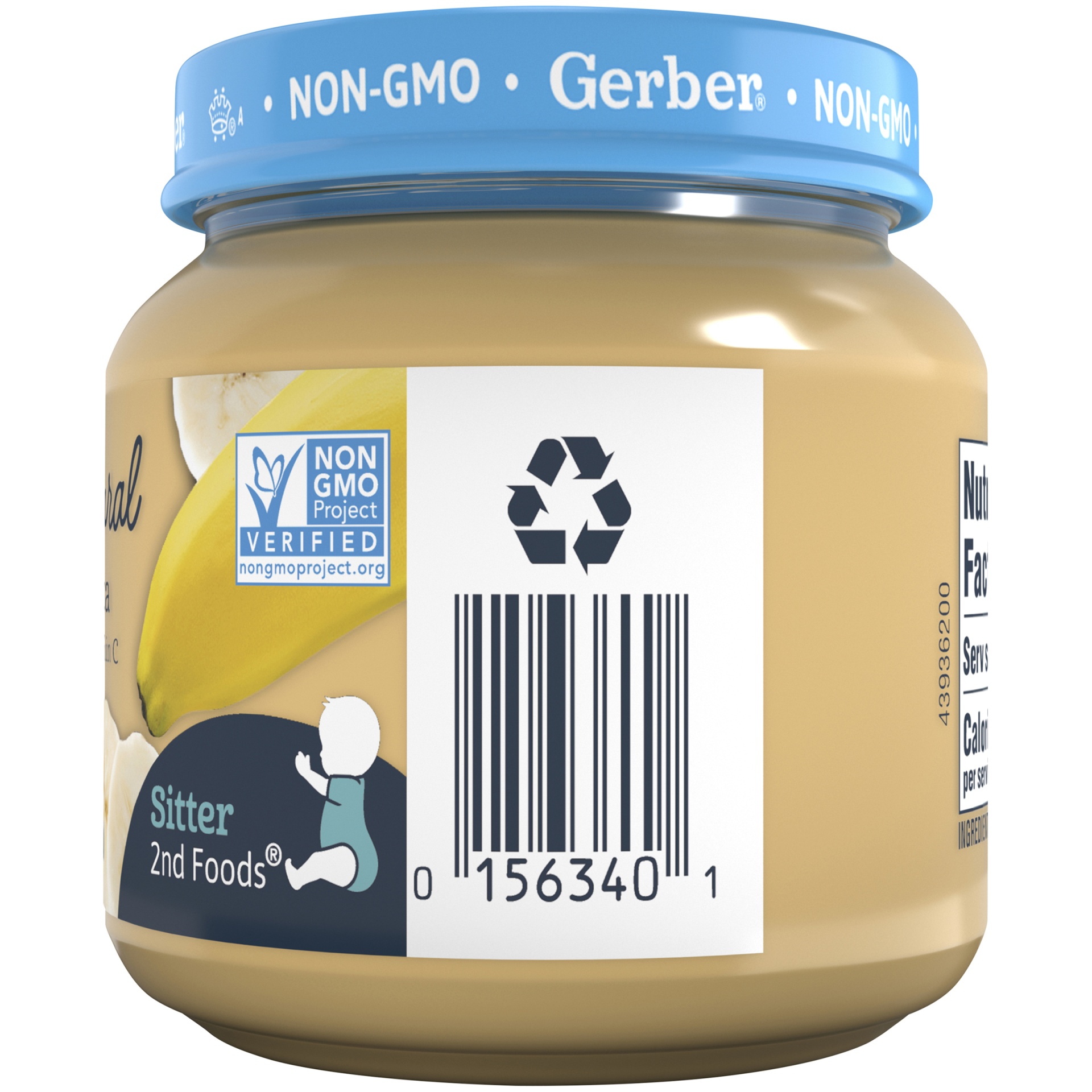 slide 5 of 8, Gerber Natural 1st Foods Baby Meal, Banana, 4 oz