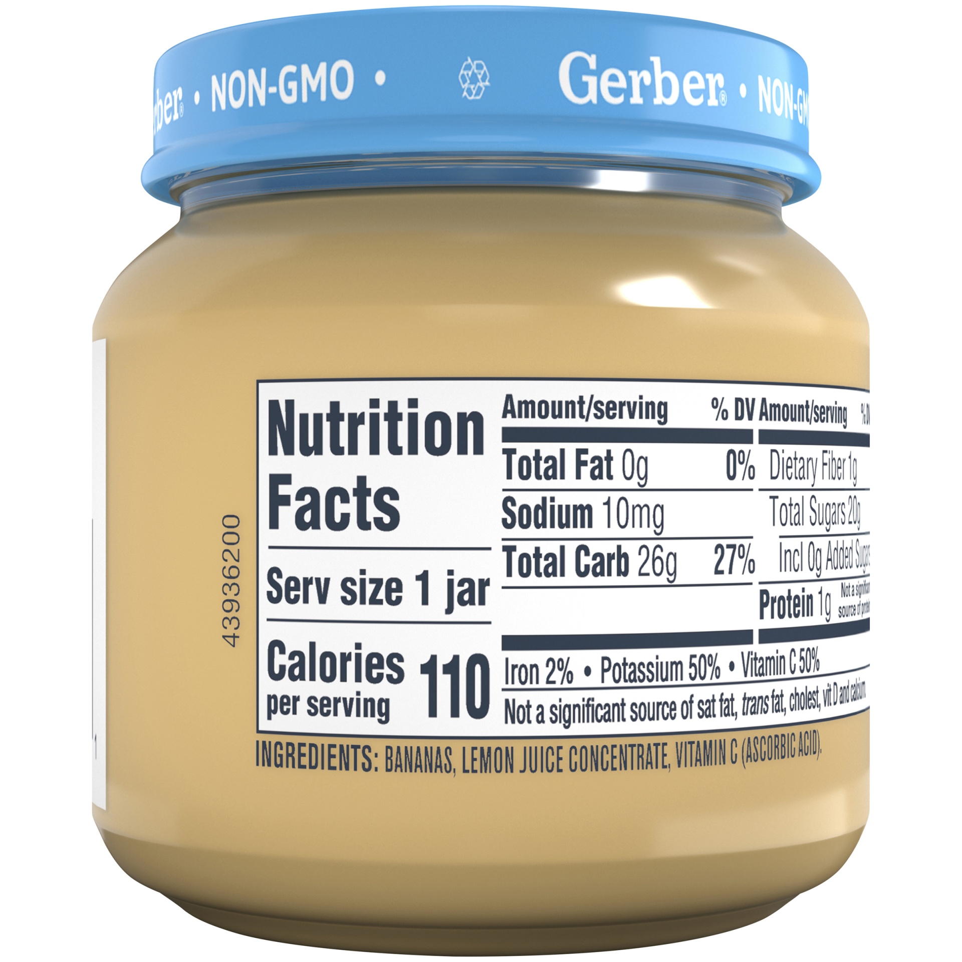 slide 6 of 8, Gerber Natural 1st Foods Baby Meal, Banana, 4 oz