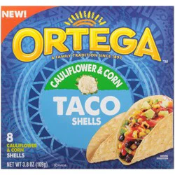 Ortega Cauliflower & Corn Taco Shells 8 ct Box