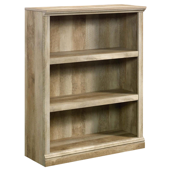 slide 1 of 6, Sauder 3 Shelf Bookcase Lintel Oak, 1 ct