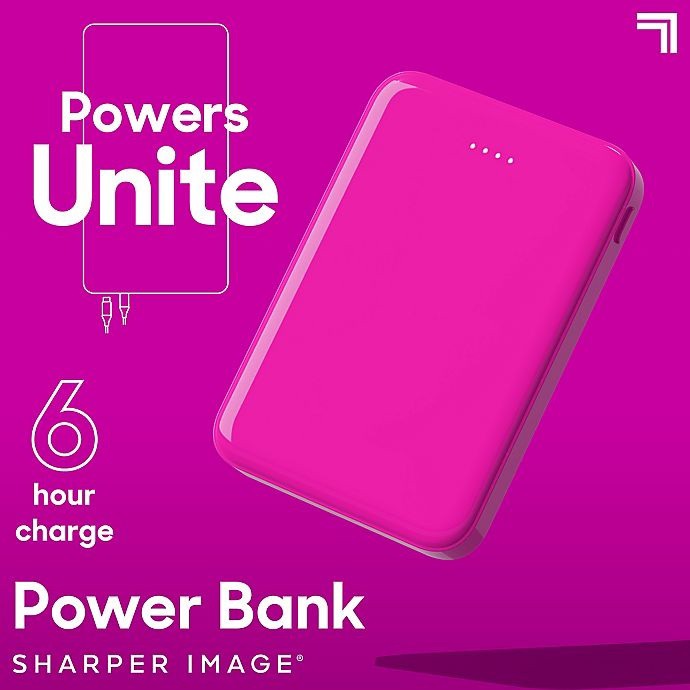 slide 2 of 10, Sharper Image Impulse 1014034 Power Bank Block - Neon Pink, 1 ct