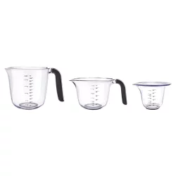KitchenAid Measuring Jugs With Soft Handles Black