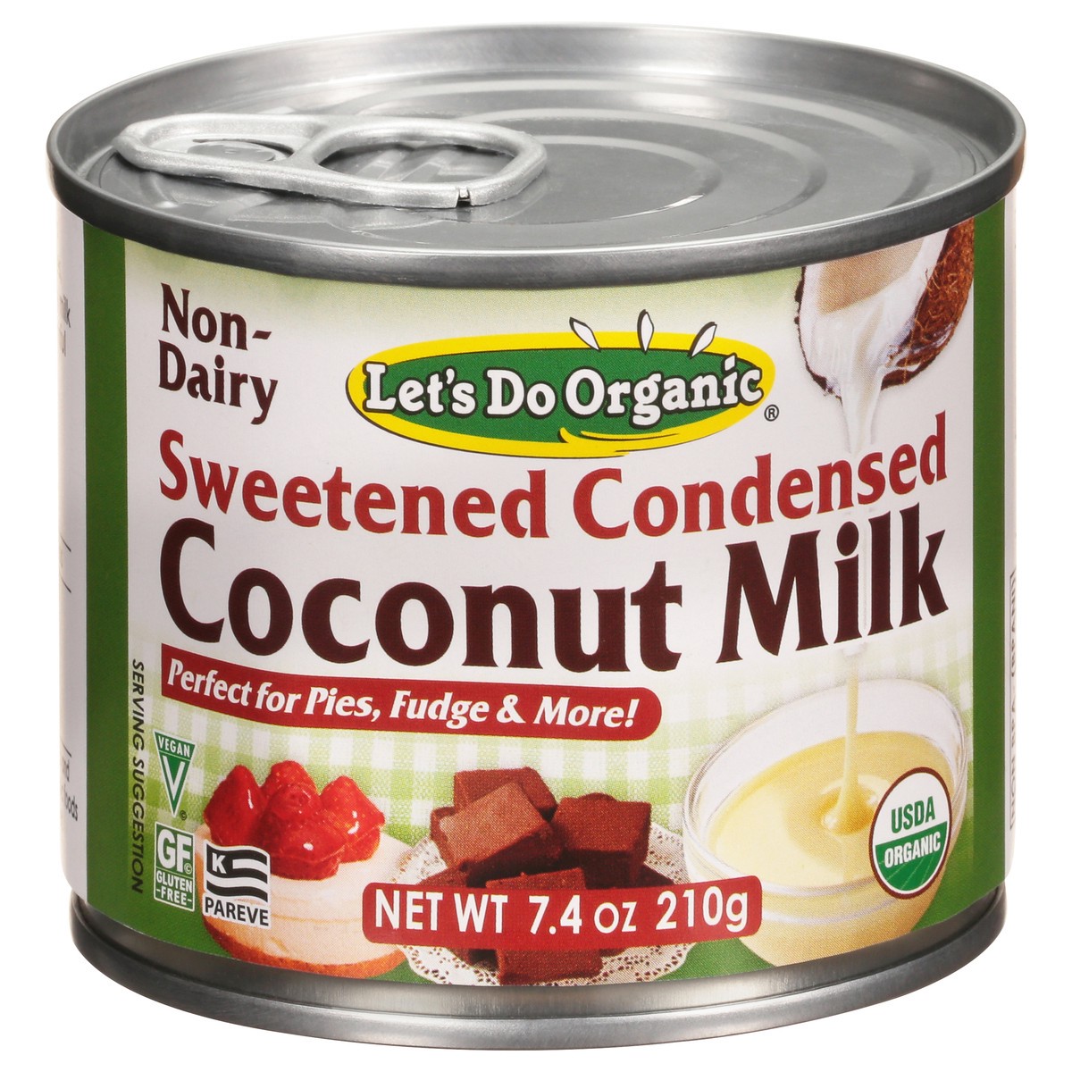 slide 1 of 9, Let's Do Organic Sweetened Condensed Coconut Milk 7.4 oz, 7.4 oz