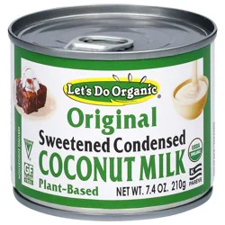 Let's Do Organic Sweetened Condensed Coconut Milk 7.4 oz