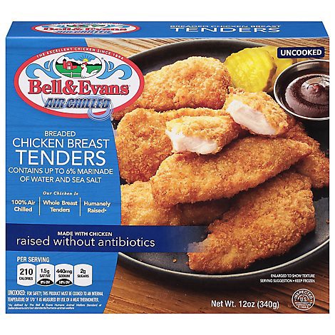slide 1 of 1, Bell & Evans Breaded Chicken Tenders - 12 Oz, 12 oz