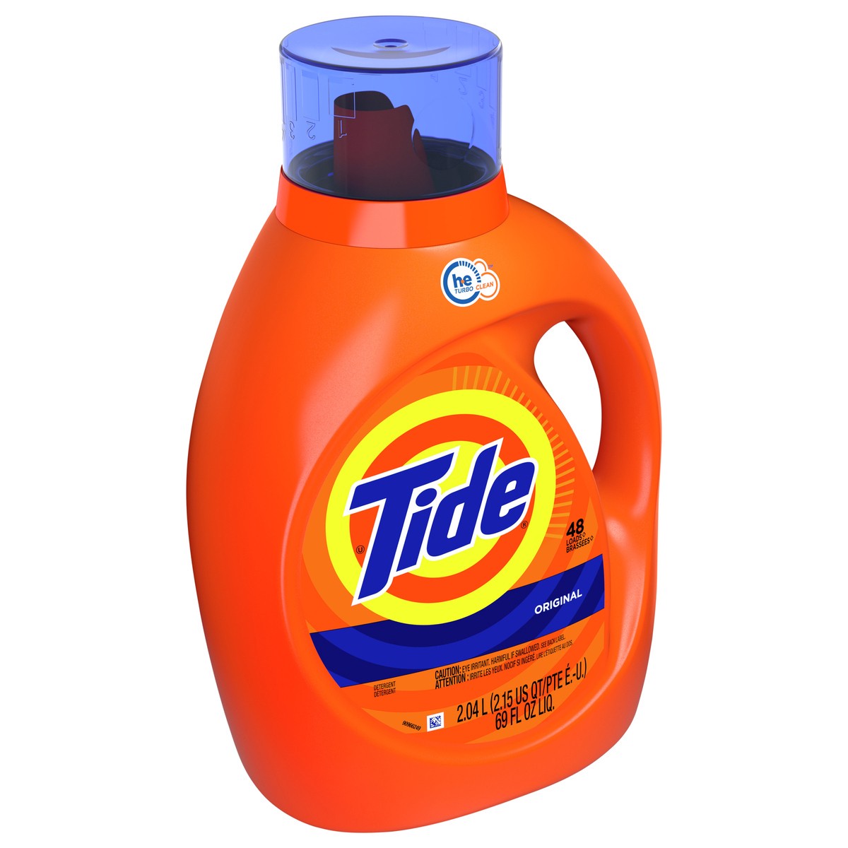 slide 2 of 4, Tide Liquid Laundry Detergent, Original, 48 loads, 69 fl oz, HE Compatible, 69 fl oz