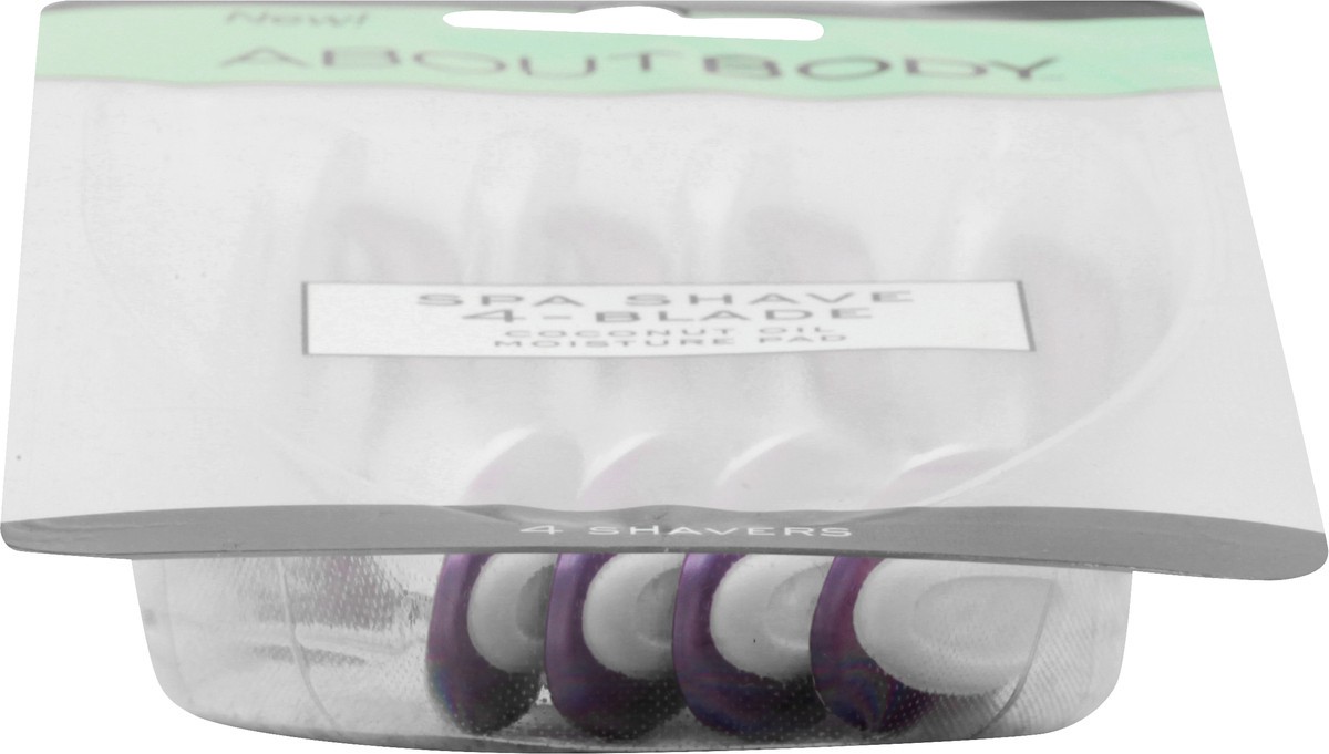 slide 6 of 9, AboutBody 4-Blade Spa Shave 4 ea, 4 ct