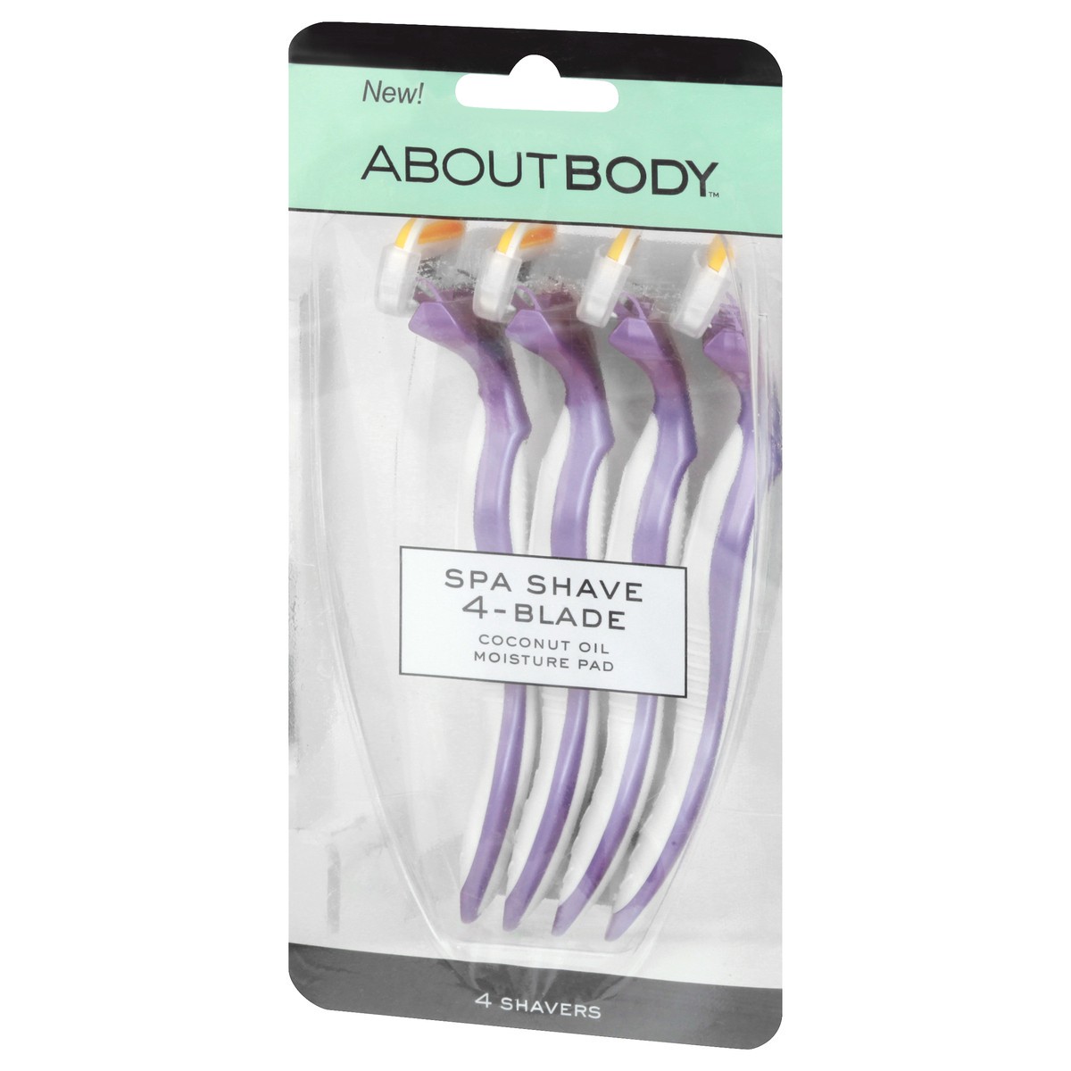 slide 4 of 9, AboutBody 4-Blade Spa Shave 4 ea, 4 ct