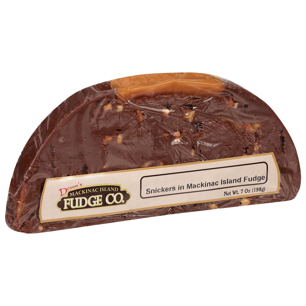 slide 2 of 9, Devon's Mackinac Island Fudge Co. Snickers in Mackinac Island Fudge 7 oz, 7 oz