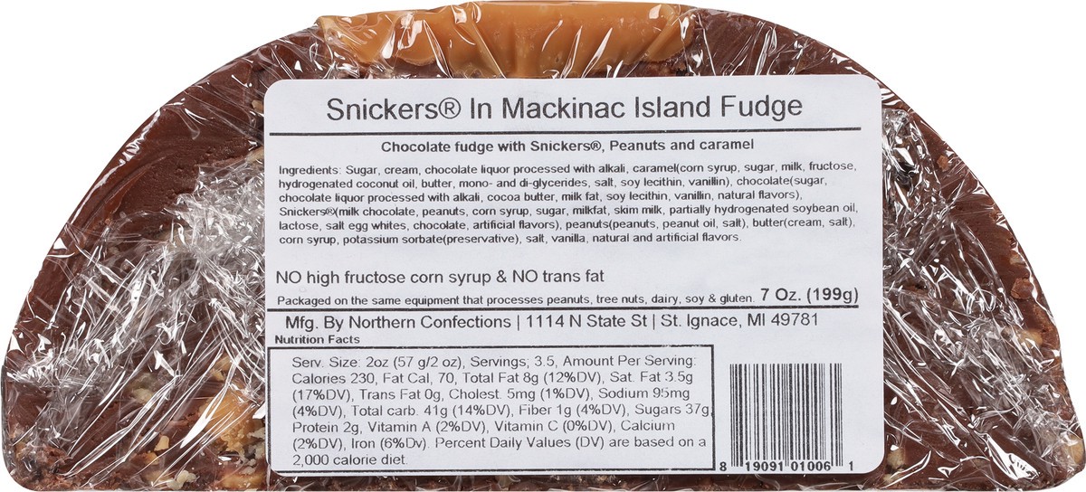 slide 8 of 9, Devon's Mackinac Island Fudge Co. Snickers in Mackinac Island Fudge 7 oz, 7 oz