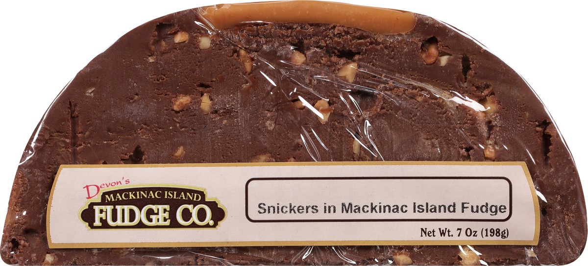 slide 9 of 9, Devon's Mackinac Island Fudge Co. Snickers in Mackinac Island Fudge 7 oz, 7 oz