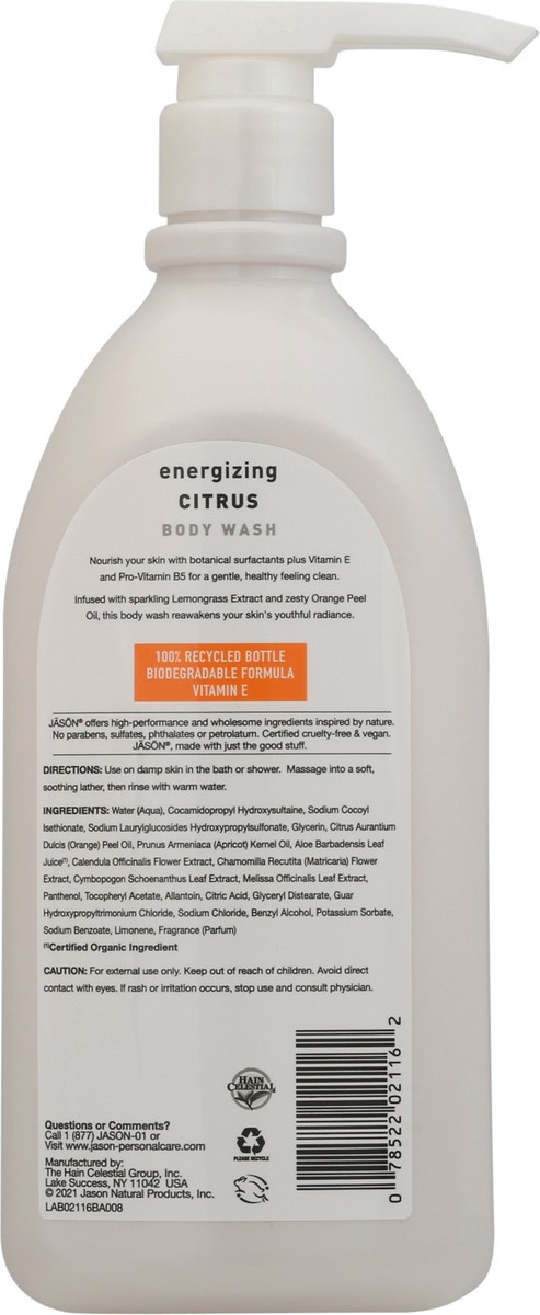 slide 11 of 12, Jason Energizing Citrus Body Wash 30 fl oz, 30 fl oz