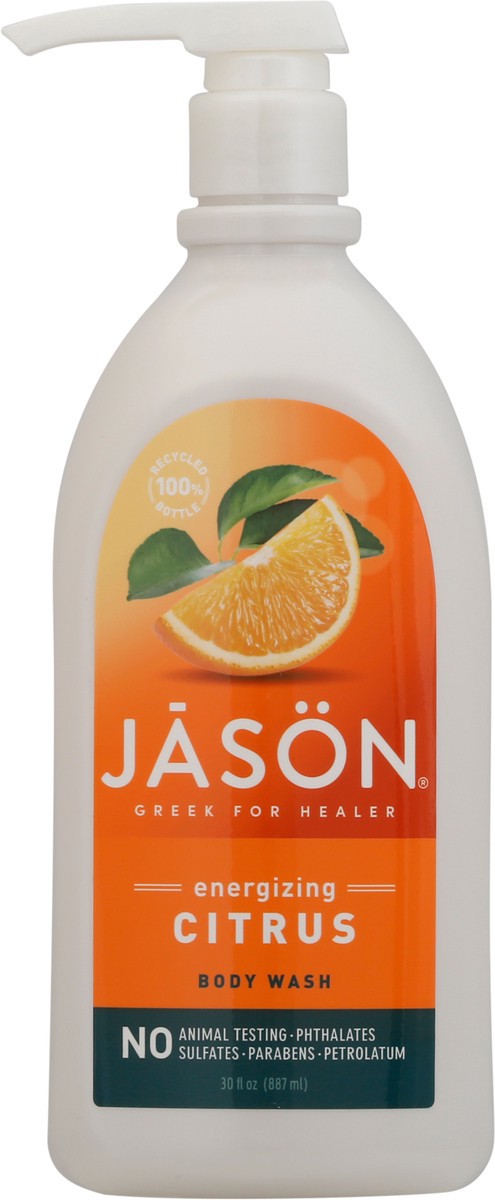 slide 1 of 12, Jason Energizing Citrus Body Wash 30 fl oz, 30 fl oz