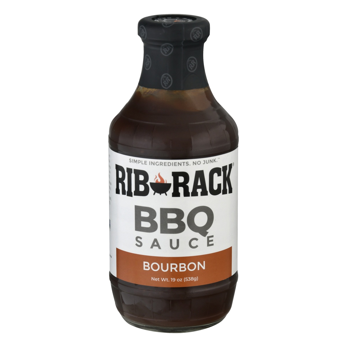 slide 1 of 1, Rib Rack Sauce BBQ Southern Bourbon, 19 oz