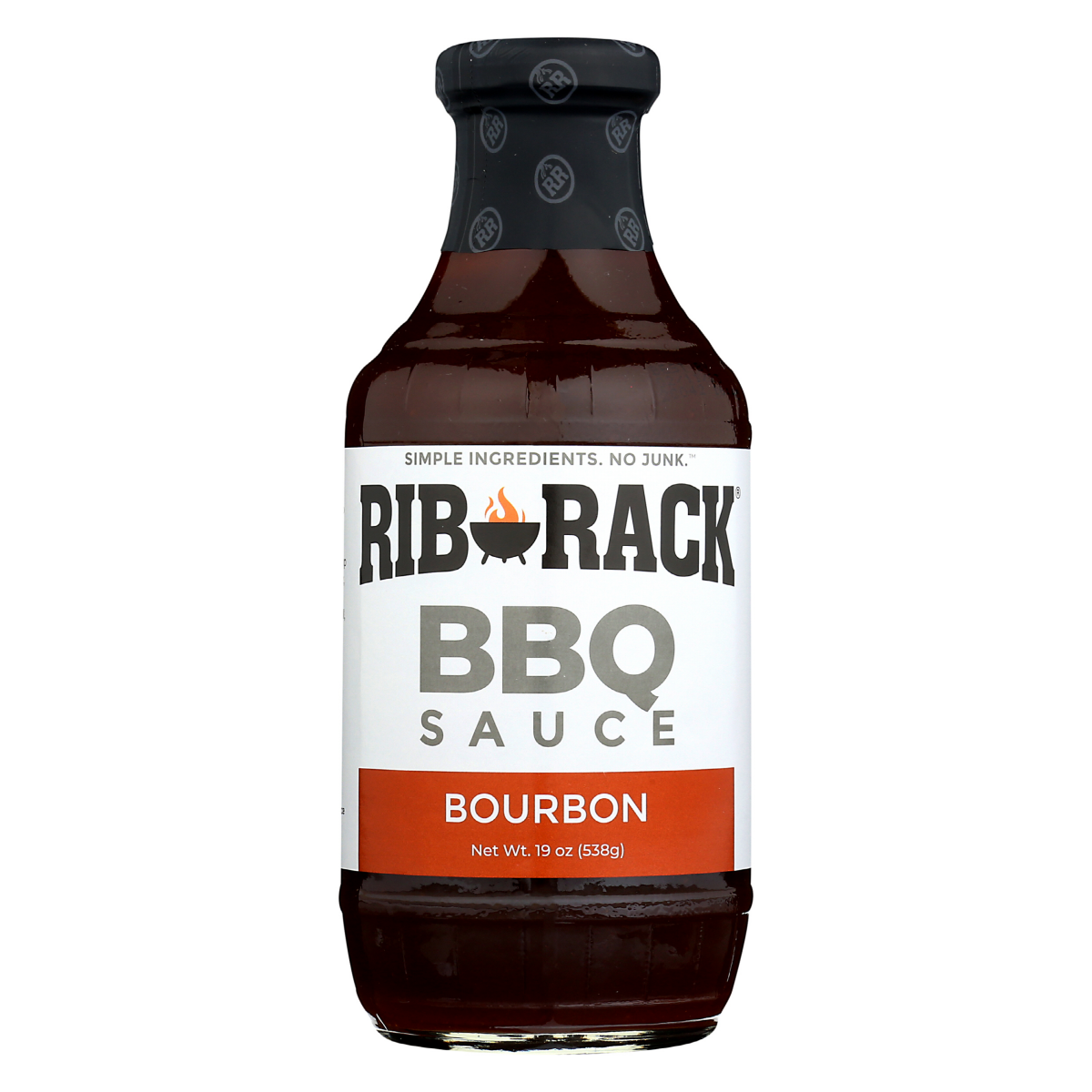 slide 1 of 4, Rib Rack Bourbon Bbq Sauce 19 oz, 19 oz